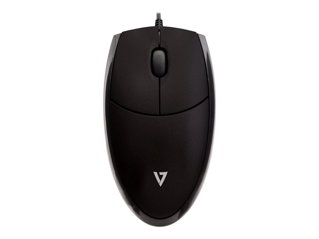 V7 MV3000 - Mouse - optical - 3 buttons - wired - USB - black