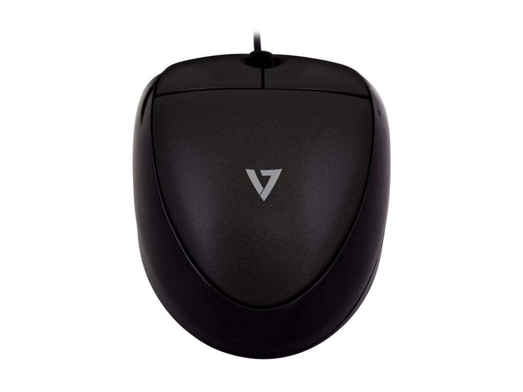V7 MV3000 - Mouse - optical - 3 buttons - wired - USB - black