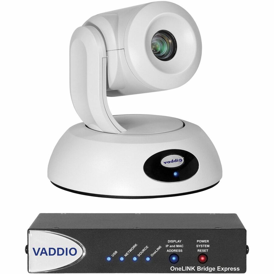 Vaddio RoboSHOT Elite Video Conferencing Camera - White - USB 3.0 - TAA Compliant - 1920 x