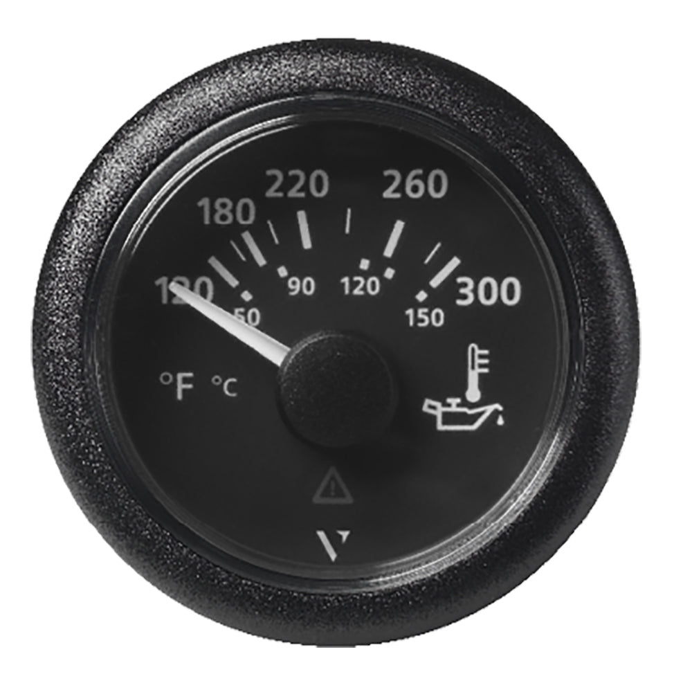 Veratron 52MM (2-1/16") ViewLine Oil Temperature Gauge 120-300°F - Black Dial &