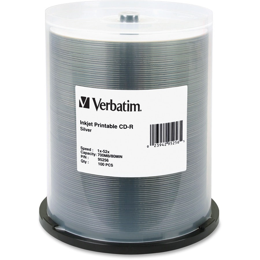 Verbatim 95256 Cd Recordable Media - Cd-R - 52X - 700 Mb - 100 Pack Spindle