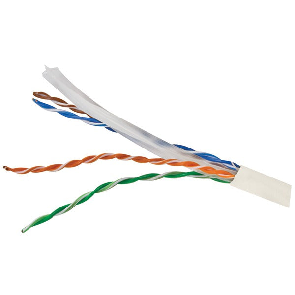 Vericom MBW6U-01444 CAT-6 U/UTP Solid Riser CMR Cable, 1,000 Ft. (White)