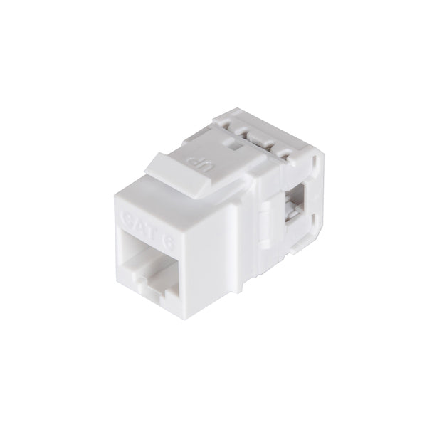 Vericom MPG6018WH-25 VGS6 Series UTP CAT-6 RJ45 180deg Keystone Jack,