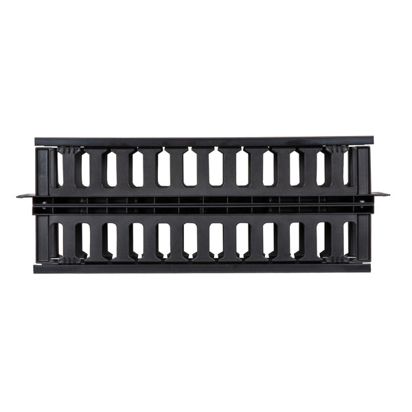 Vericom RAMDFD2 Plastic Horizontal Double-Finger Duct Cable Manager, 2U