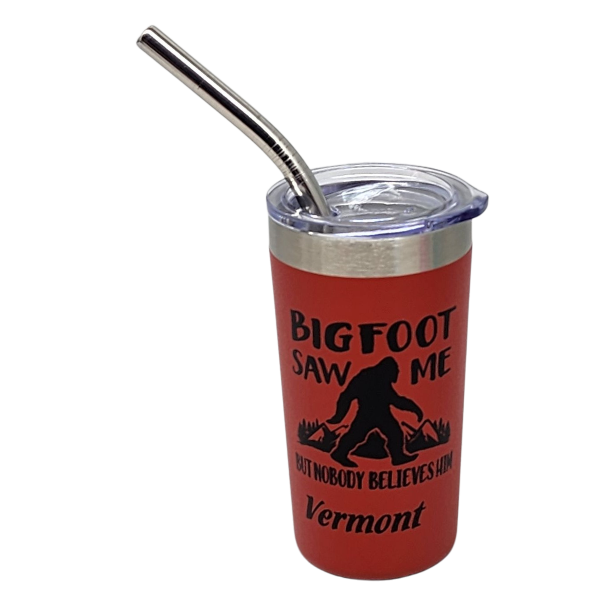 Vermont Bigfoot Stainless Steel 2oz Shooter - Red