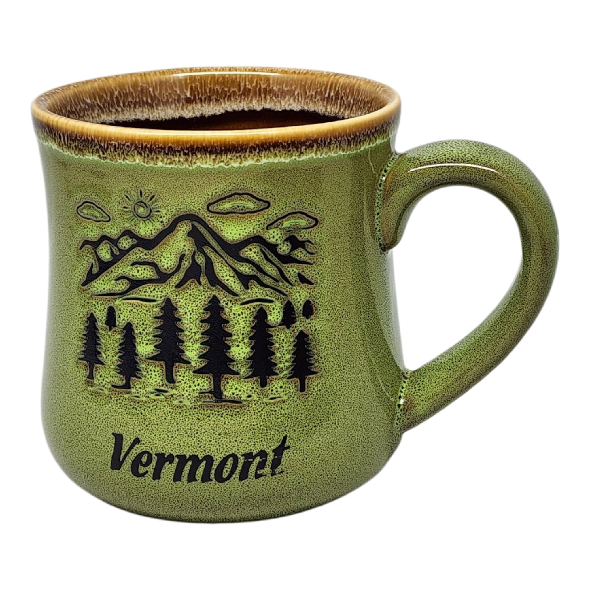 Vermont Green Mountains Mug - Olive