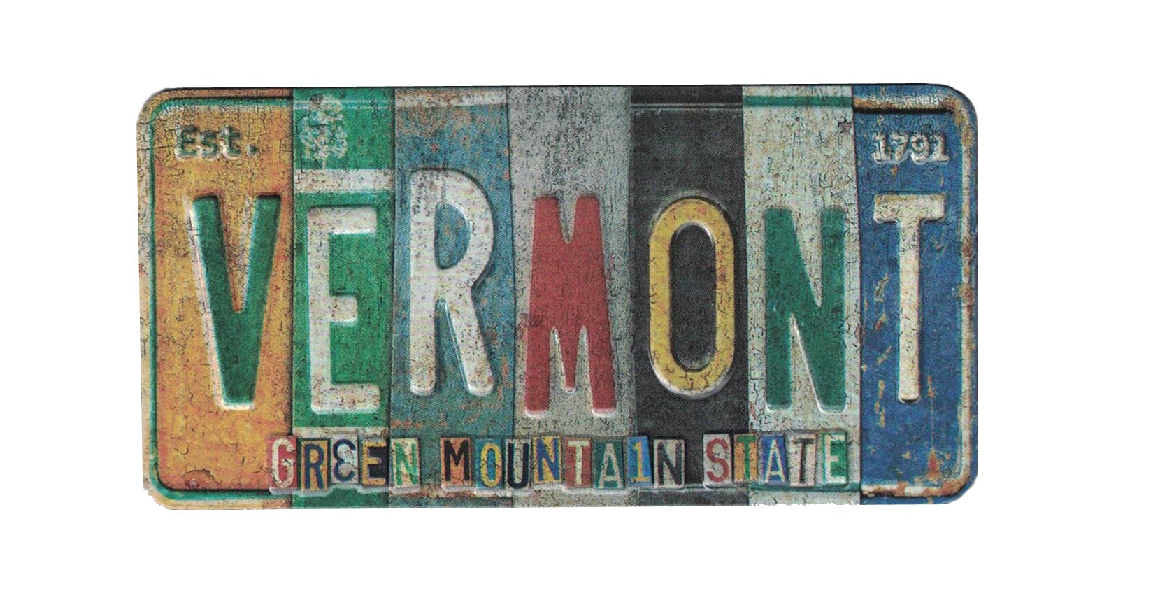 Vermont License Plates Magnet
