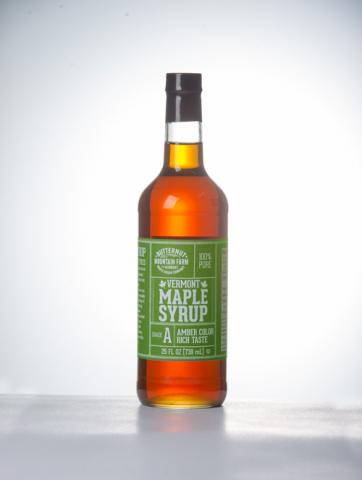 Vermont Maple Syrup Grade A Amber Color - Round Bottle - 25 Ounce