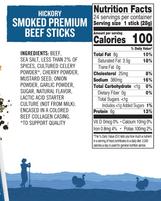 Vermont Smoke And Cure Hickory Smoked Beef Stick