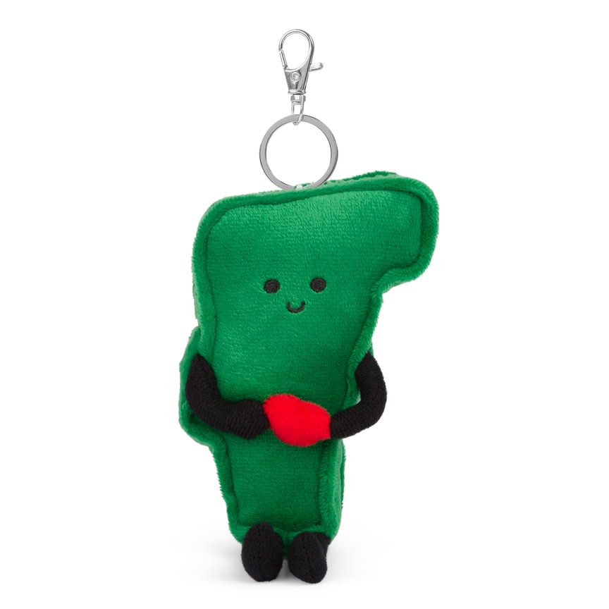 Vermont State Stuffed Plush Keychain
