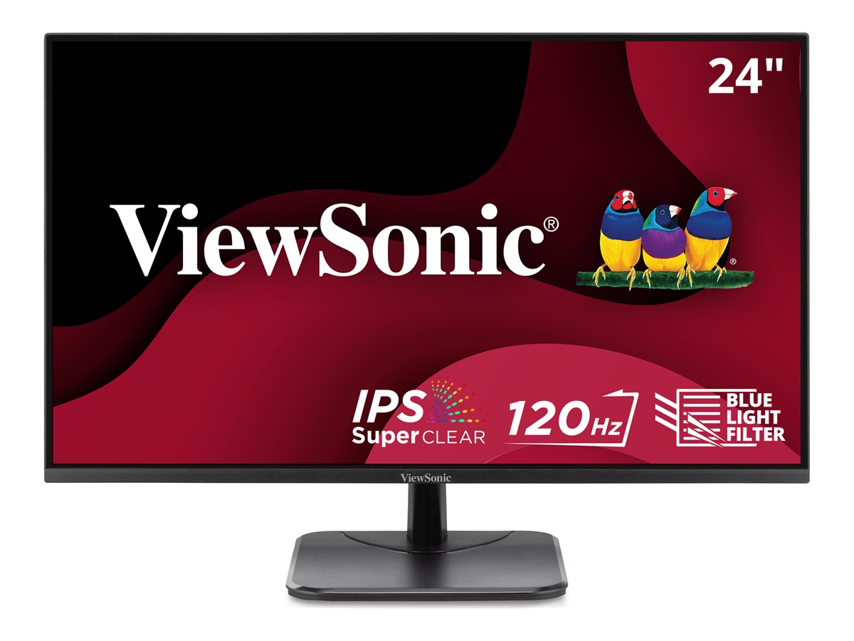 ViewSonic VA2456A-MHD - LED monitor - 24 (23.8" viewable) - 1920 x 1080 Full HD (1080p) @ 120 Hz - IPS - 250 cd/m� - 1500:1