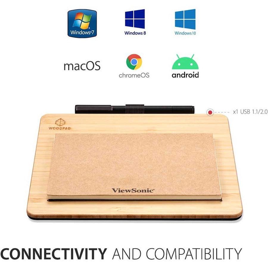 Viewsonic Id0730 Writing Tablet Wood