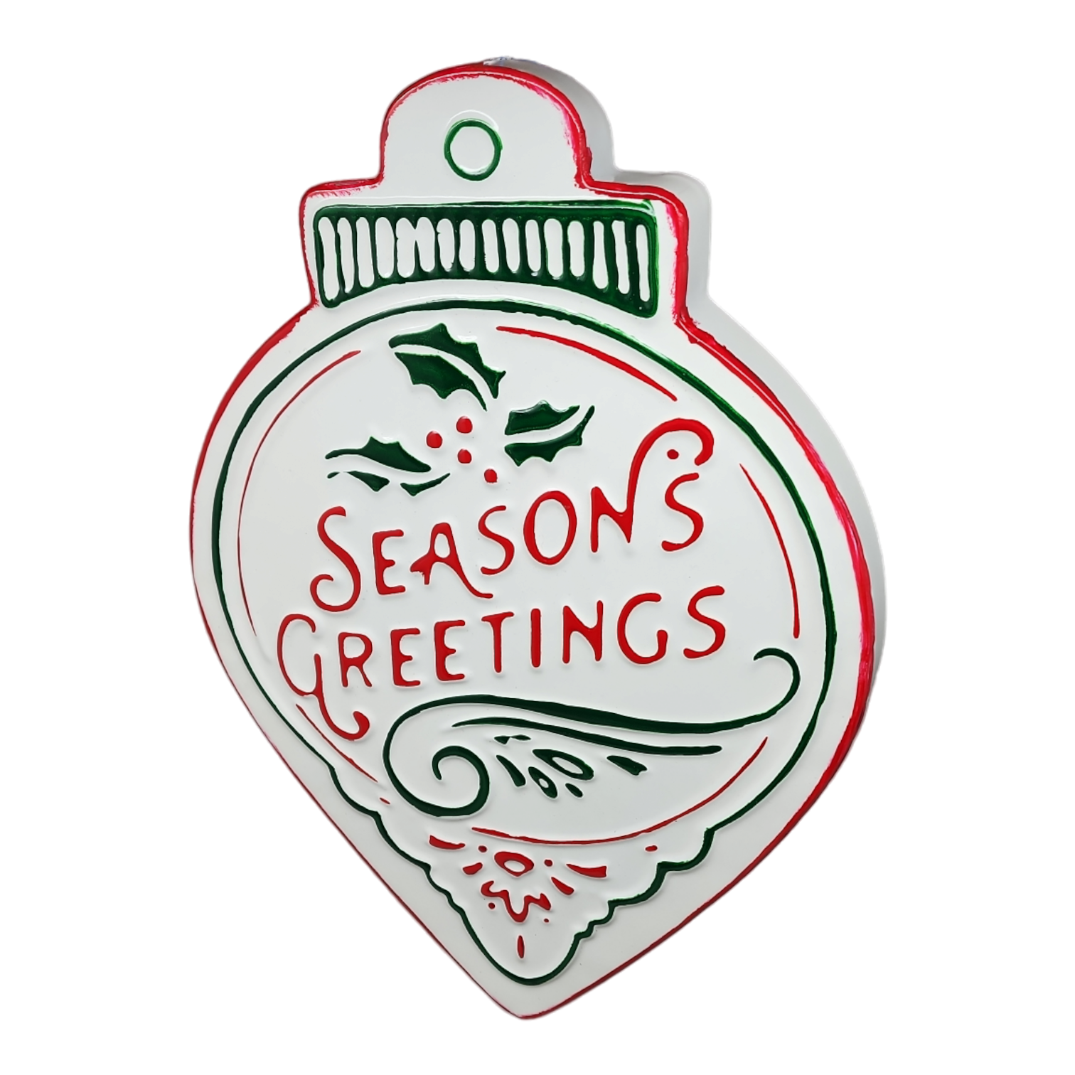 Vintage Metal Wall Sign - Season's Greetings
