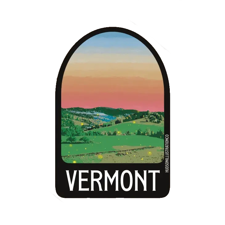 Vinyl Landmark Sticker - Vermont Day