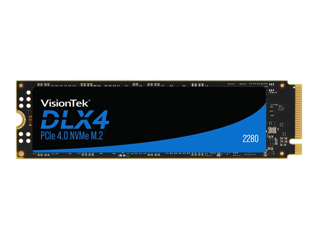 VisionTek DLX4 - SSD - encrypted - 512 GB - internal - M.2 2280 - PCIe 4.0 x4 (NVMe) - 256-bit AES - TCG Opal Encryption