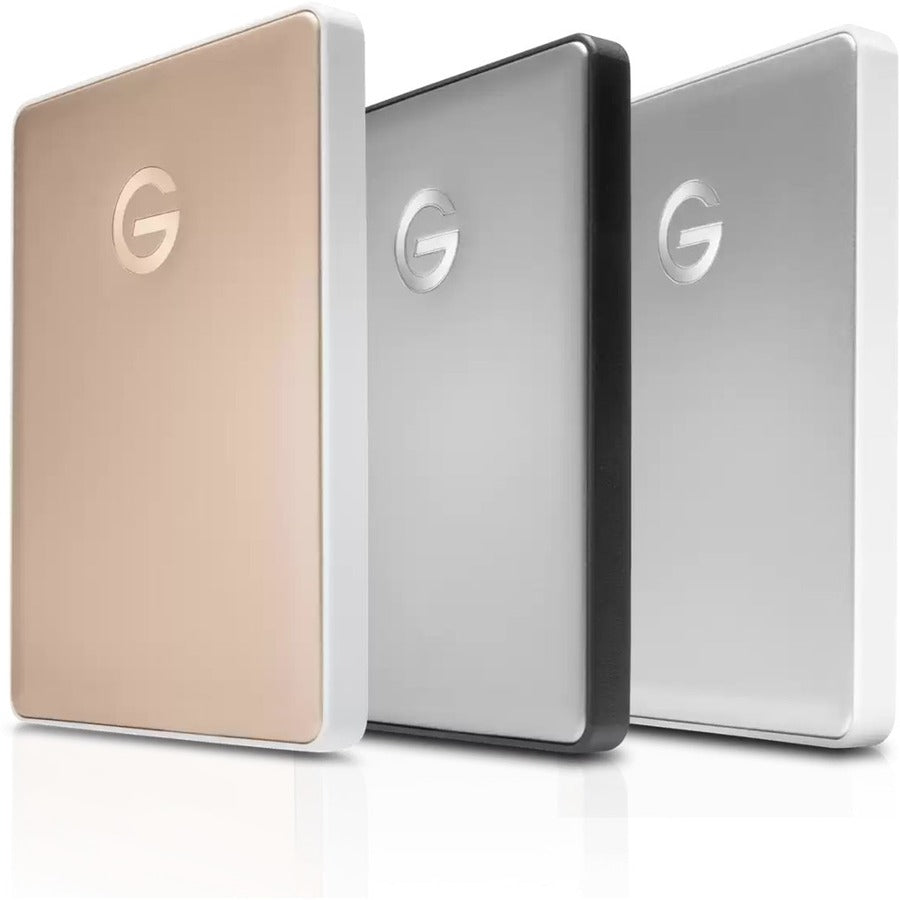 WD-IMSourcing G-DRIVE mobile USB-C 4 TB Portable Hard Drive - 2.5 External - Silver" 0G10348-1