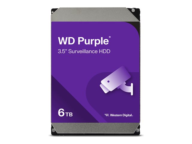 WD Purple WD64PURZ 6 TB Hard Drive - 3.5" Internal - SATA - Purple