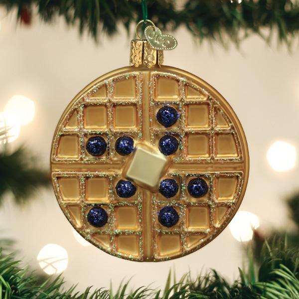 Waffle Glass Ornament
