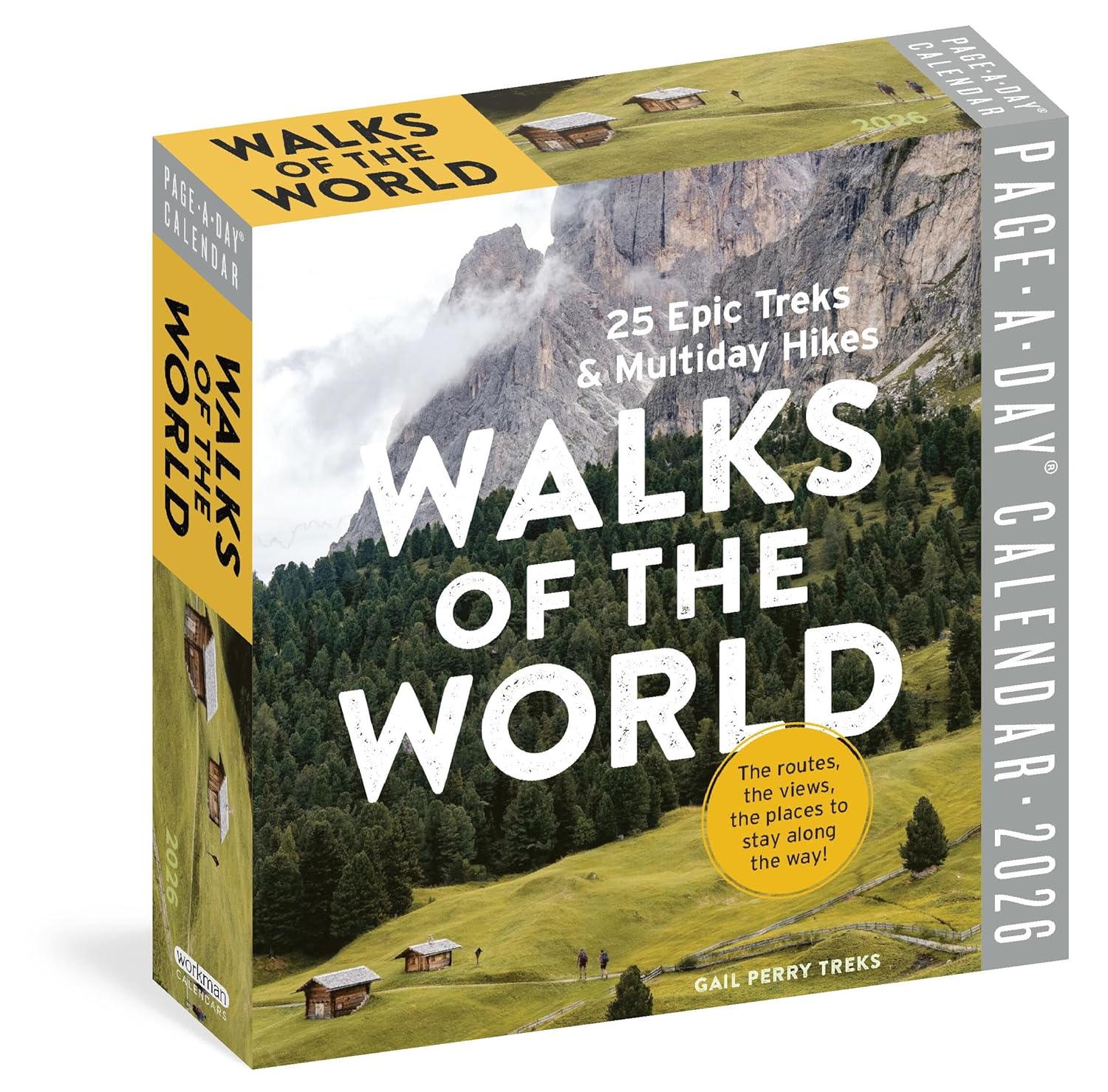 Walks of the World Page-A-Day Calendar 2026: 25 Epic Treks and Multiday Hikes