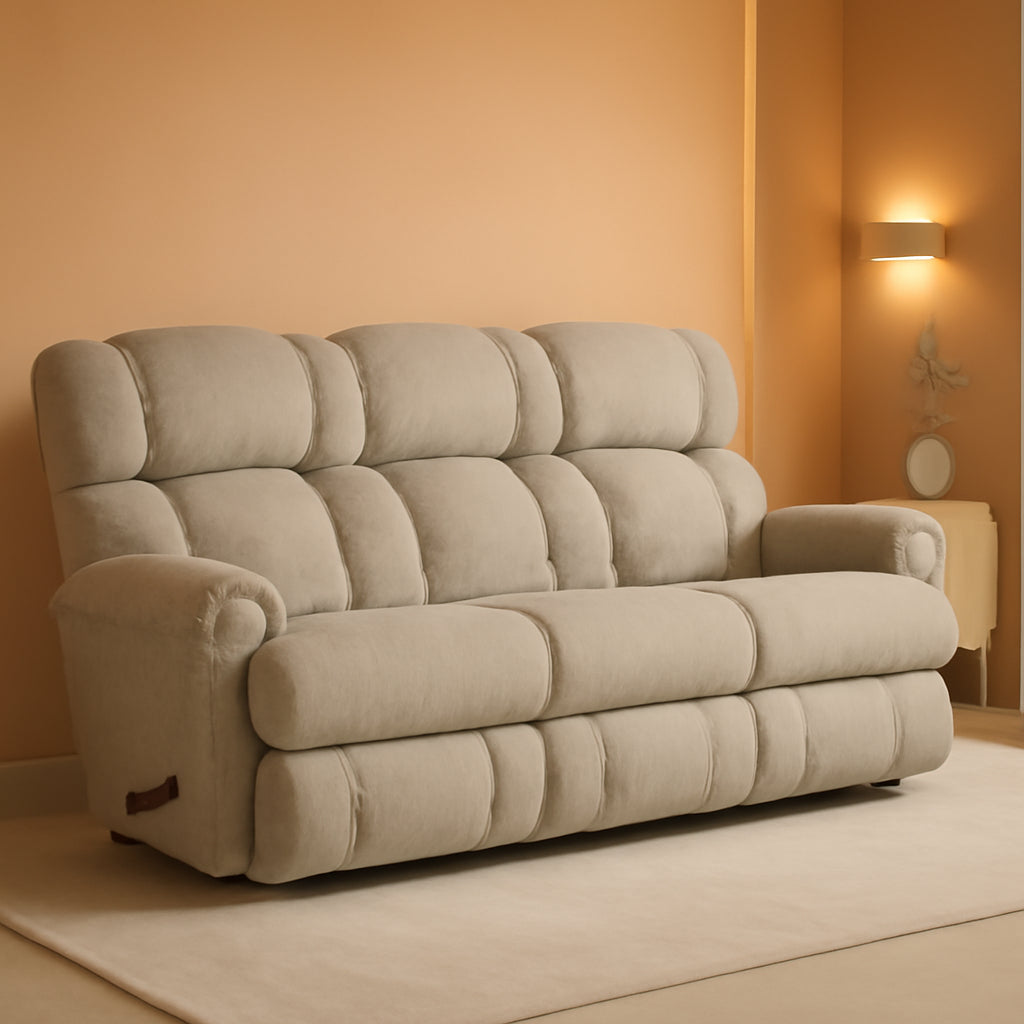 Wall Reclining Sofa With Iclean Fabric Wall Saver Design