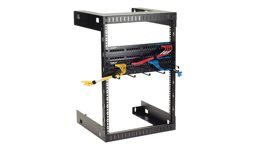 Wallmount Rack - 15U, M5 Square Holes, 150-Lb. Capacity, Gsa, Taa