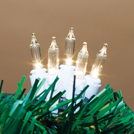 Warm White Indoor/Outdoor M6 LED Light Set - Warm White - White Wire