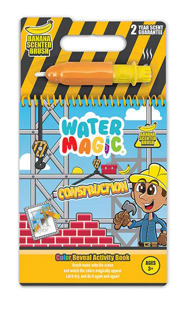 Water Magic Color Reveal Activity Book - Construction
