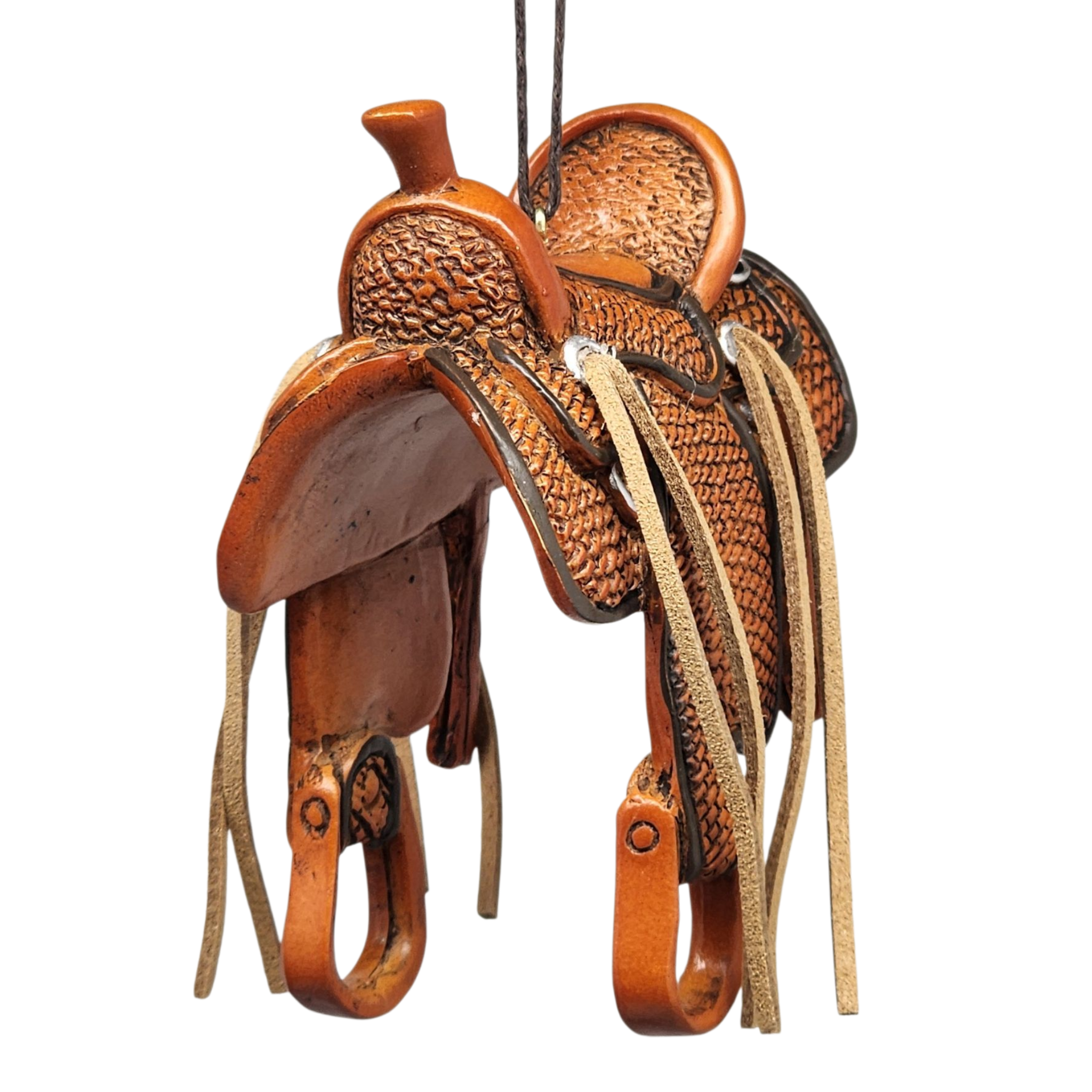 Western Saddle Ornament - Classic