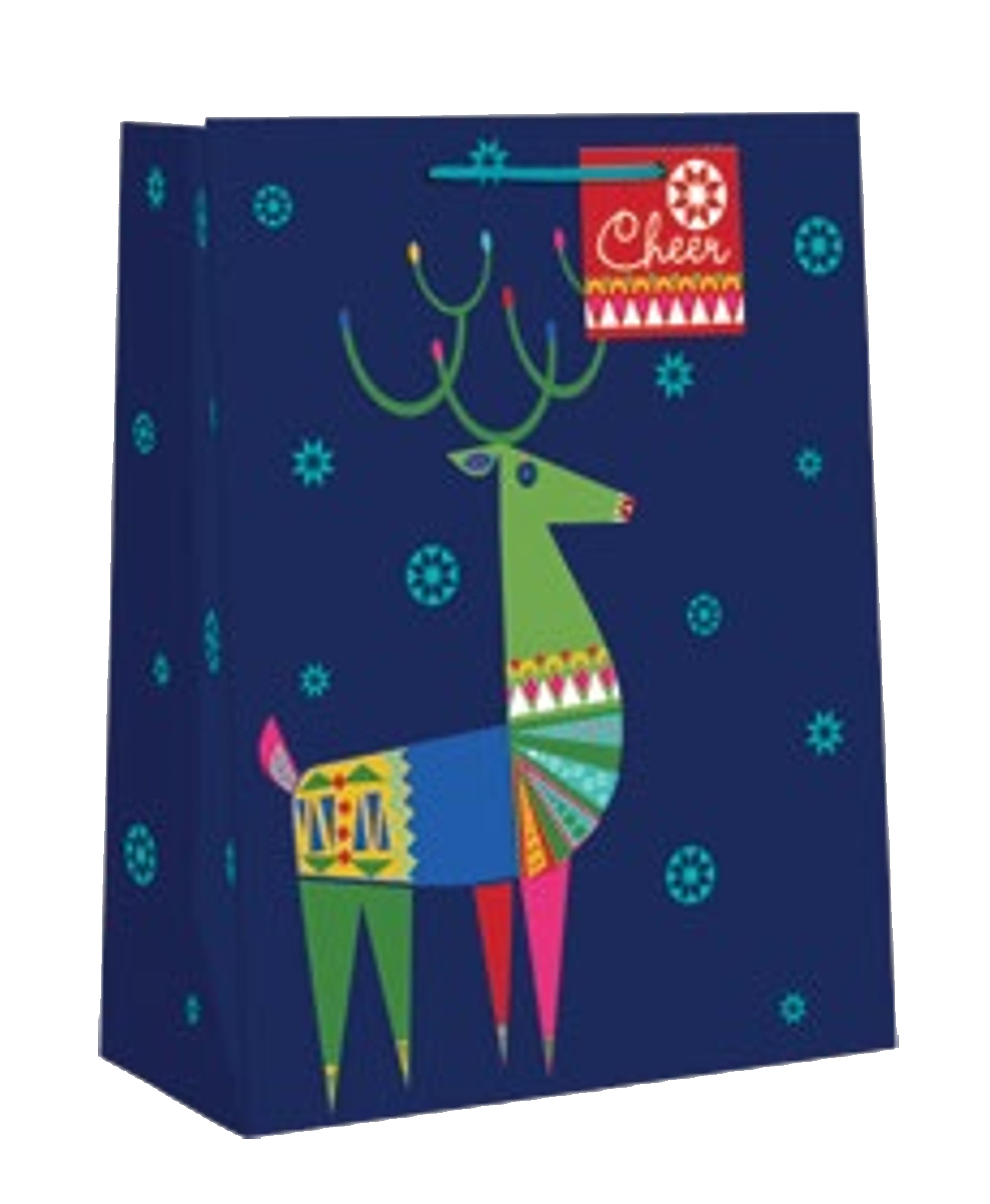 Whimsical Giftbag -Radical Reindeer - Large