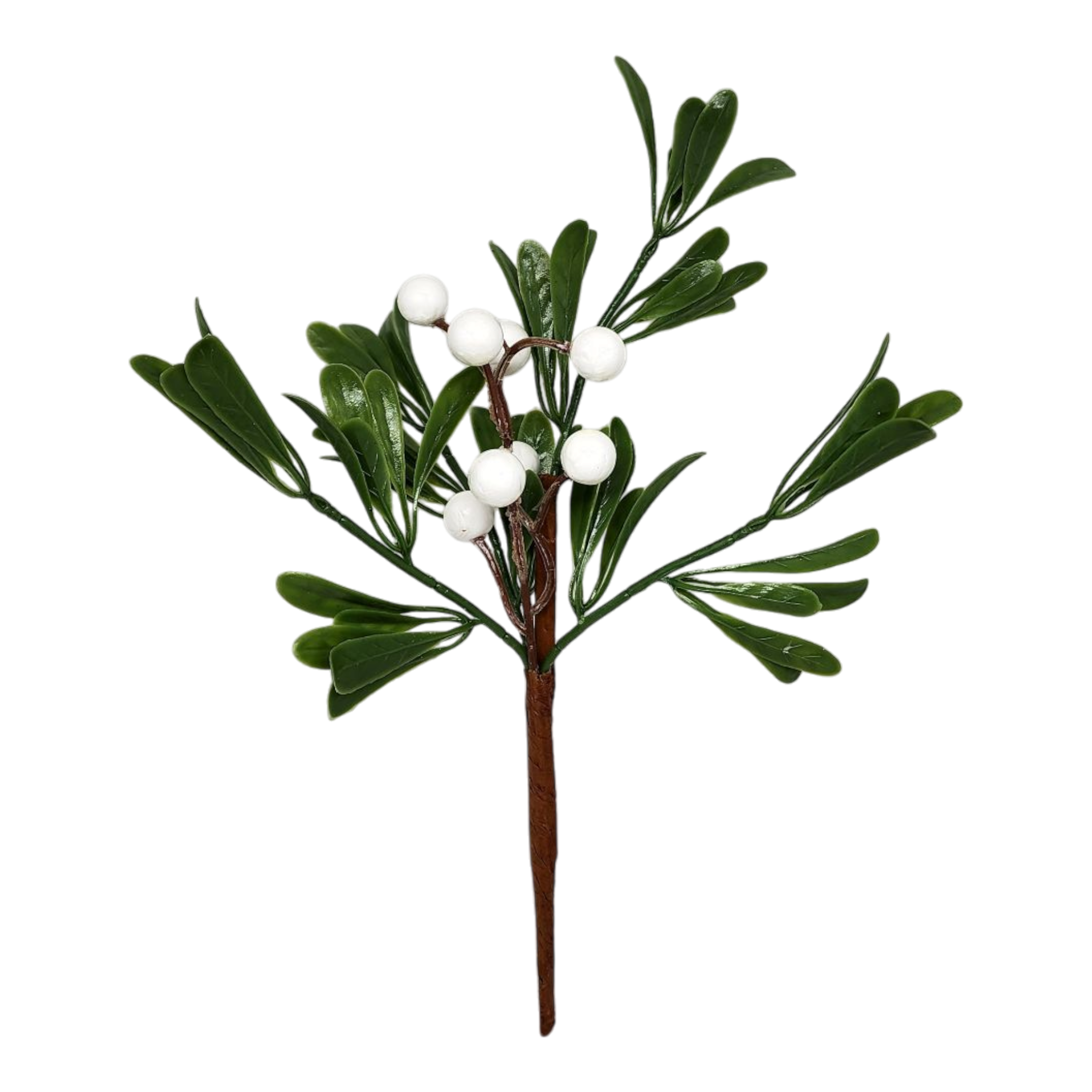 White Berry Mistletoe Pick
