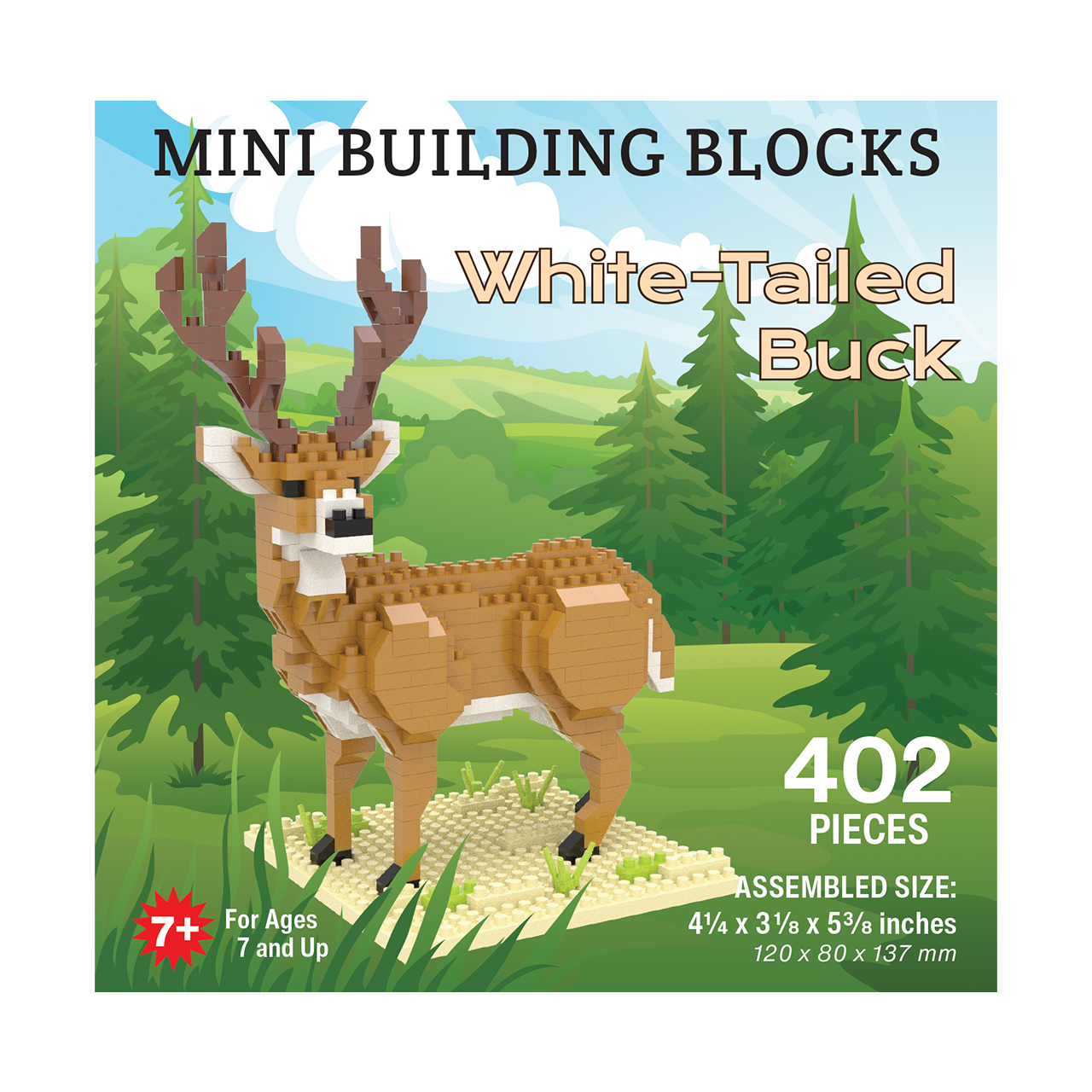 White Tail Buck Mini Building Blocks