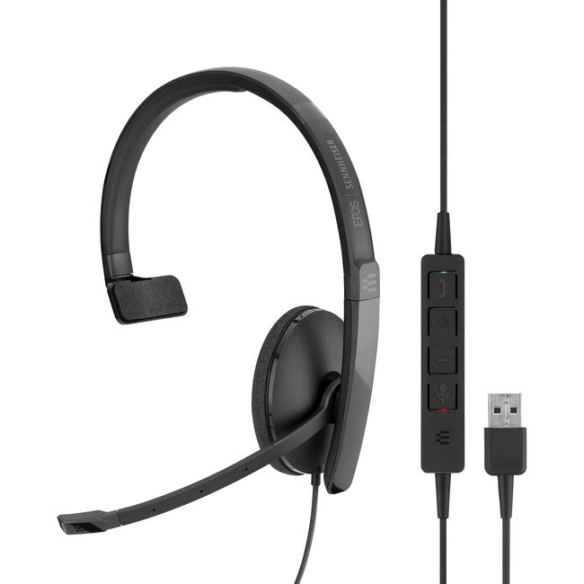 Wired Monaural Usb Headset. Skype For Business Certified And Uc Optimized.