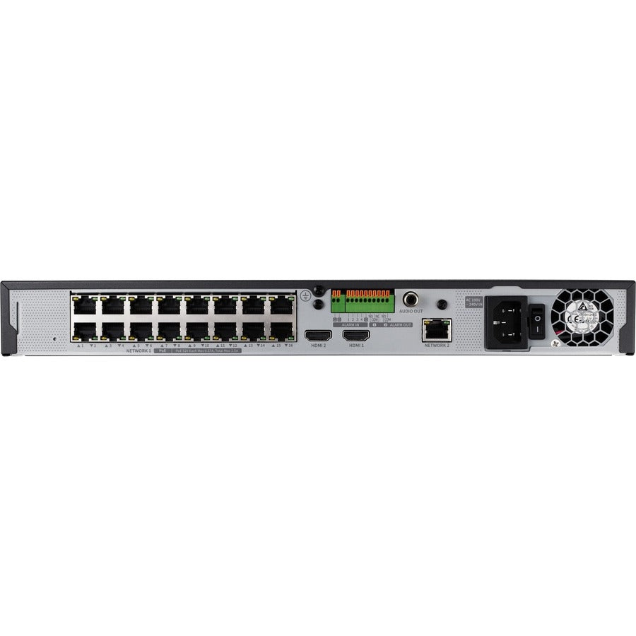 Wisenet 16 CH PoE NVR - 16 TB HDD - Network Video Recorder - HDMI
