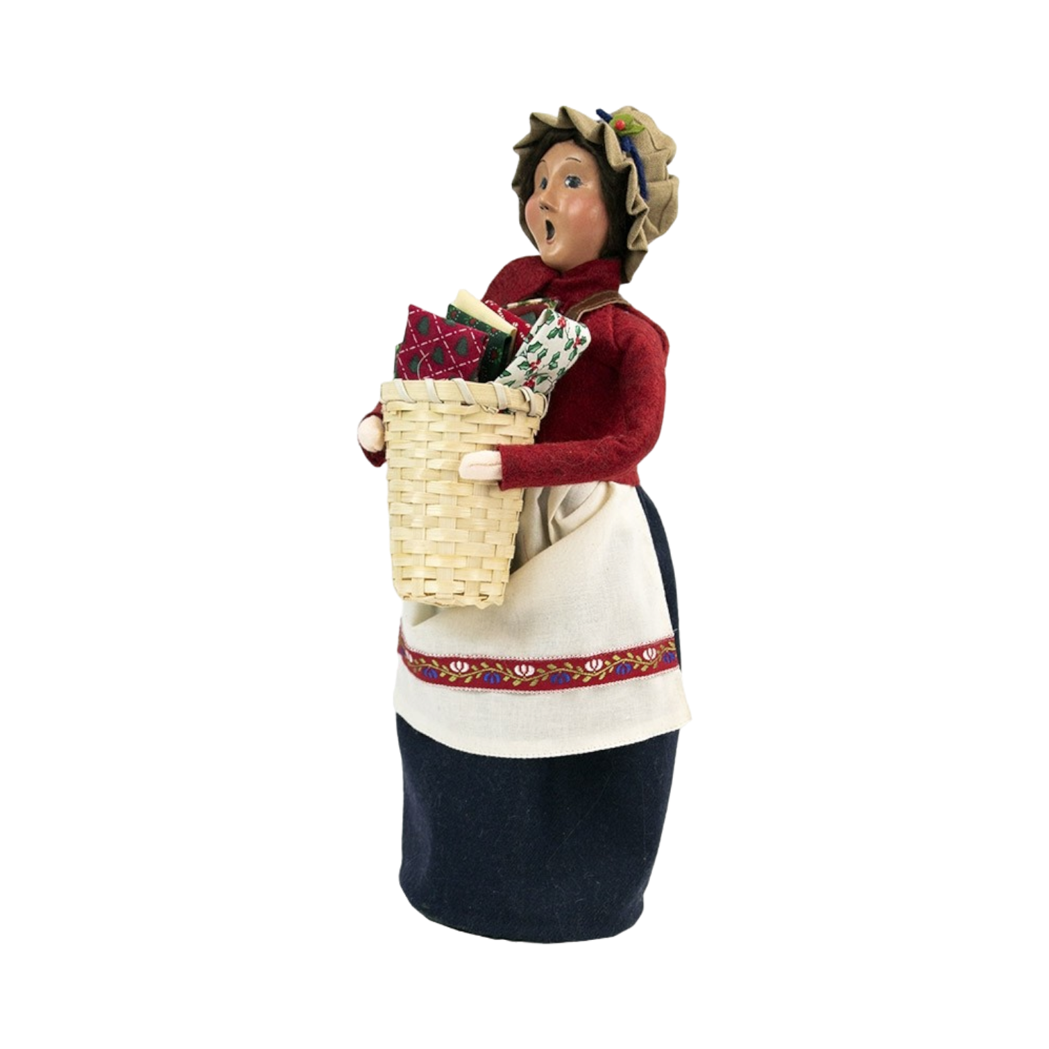 Woman Selling Fabrics