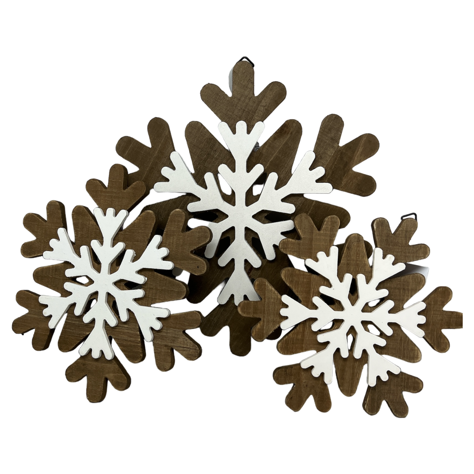 Wood Layered Snowflake Decor -