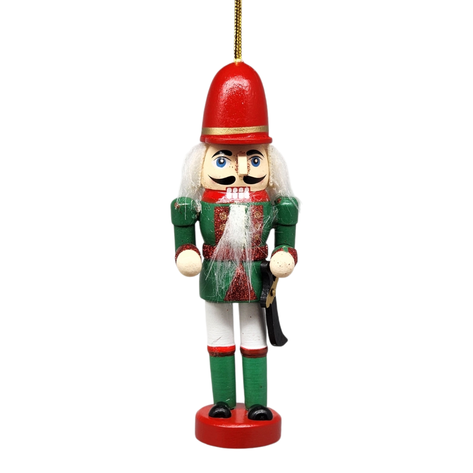 Wood Nutcracker Ornament - Major