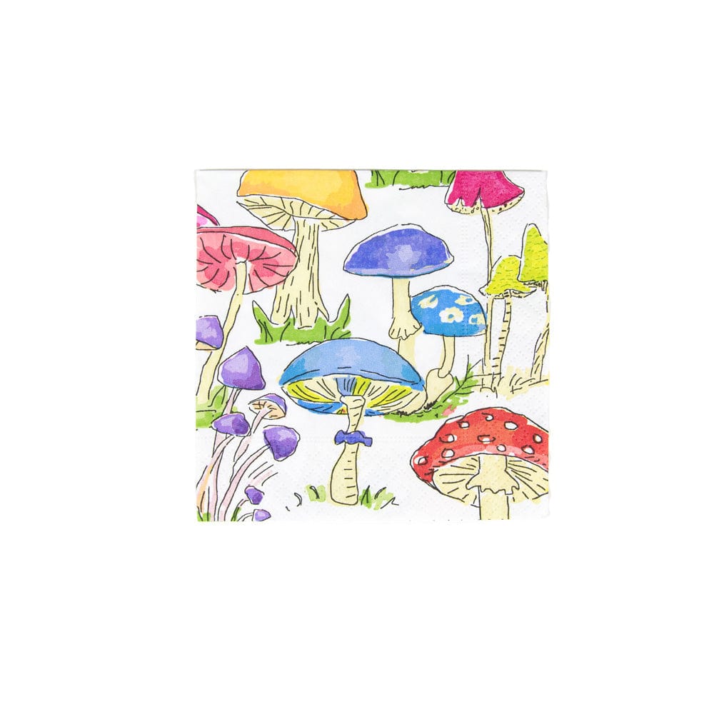 Woodland Mushrooms - Cocktail Napkin