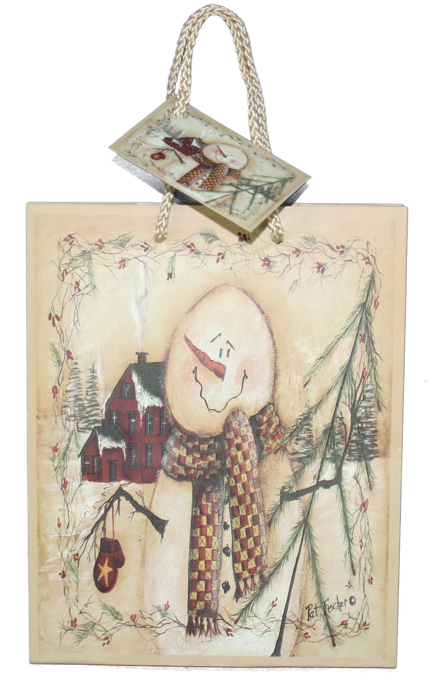 Woodland Snowman Gift Bag - Small