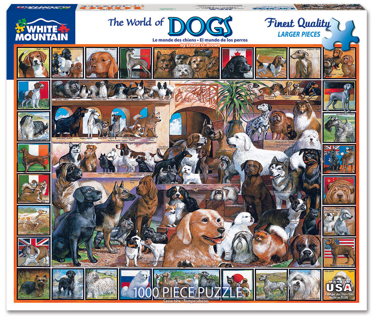 World Of Dogs - 1000 Piece Jigsaw Puzzle
