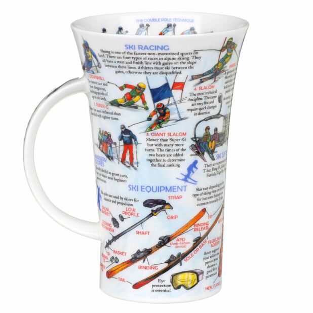 World Of Skiing Fine Bone China Mug Glencoe Style By Dunoon