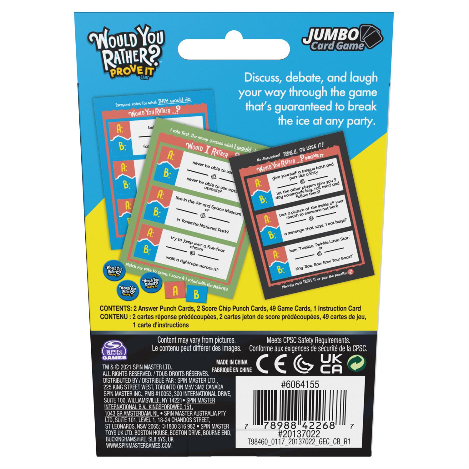 Would you Rather? Prove it! - Card Game