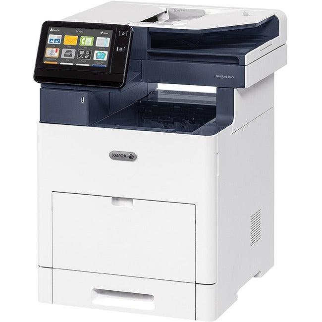 Xerox Versalink B605/X Led Multifunction Printer-Monochrome-Copier/Fax/Scanner-58 Ppm Mono Print-1200X1200 Print-Automatic Duplex Print-250000 Pages Monthly-700 Sheets Input-Color Scanner-600 Optical Scan-Monochrome Fax-Gigabit Ethernet