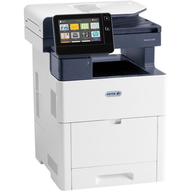 Xerox Versalink C505 C505/Sm Led Multifunction Printer-Color-Copier/Scanner-45 Ppm Mono/45 Ppm Color Print-1200X2400 Print-Automatic Duplex Print-120000 Pages Monthly-700 Sheets Input-Color Scanner-600 Optical Scan-Gigabit Ethernet