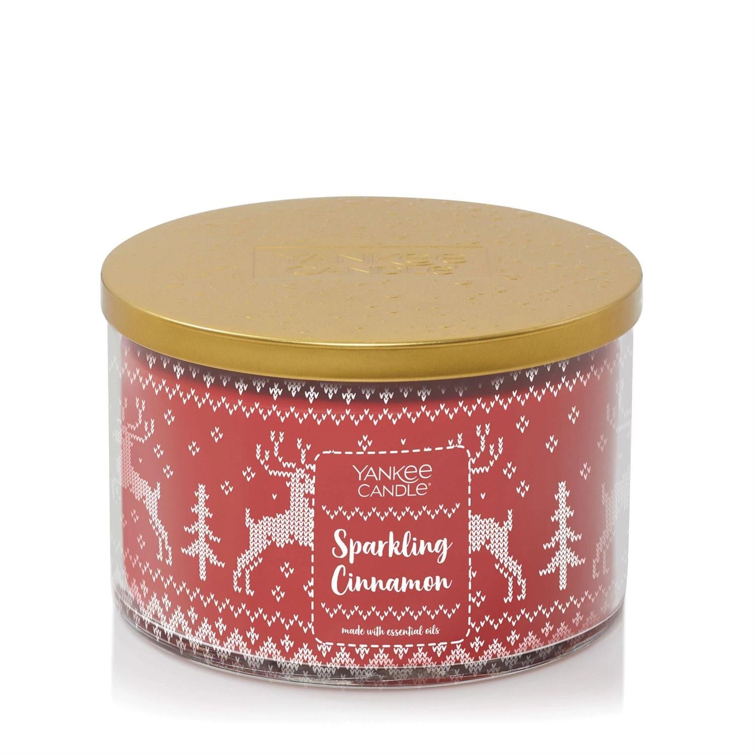 Yankee Candle - 3 Wick Candle - Sparkling Cinnamon