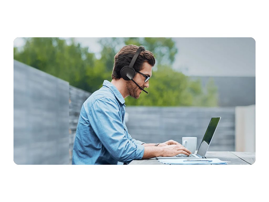 Yealink BH70 Mono - Headset - on-ear - Bluetooth - wireless - USB-A via Bluetooth adapter - black - Certified for Microsoft Teams YEA-BH70-MONO-TEAMS-USB-A
