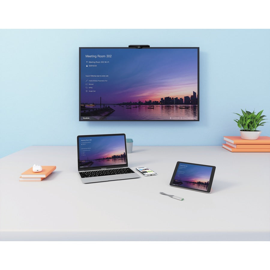 Yealink RoomCast IEEE 802.11ac Wireless Presentation Gateway - MIMO Technology - 1 x Netwo