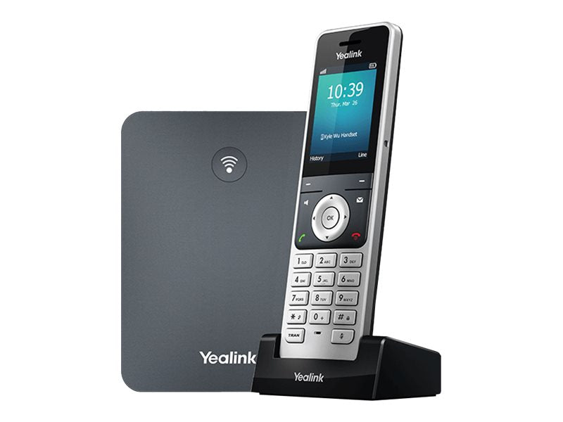 Yealink W76P - Cordless phone / VoIP phone with caller ID - DECTCAT-iq 2.0 - 3-way call capability - SIP, SIP v2, VQ-RTCPXR, YEA-W76P