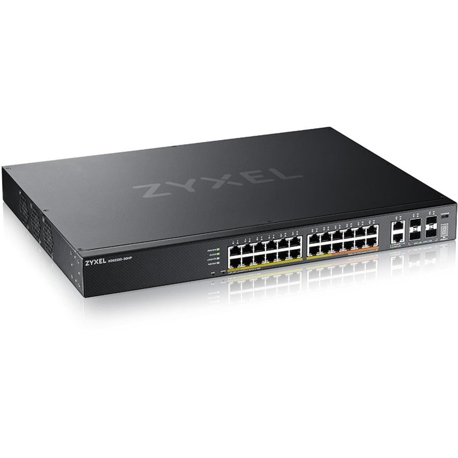 ZYXEL 24-port GbE L3 Access Switch with 6 10G Uplink - 24 Ports - Manageable - Gigabit