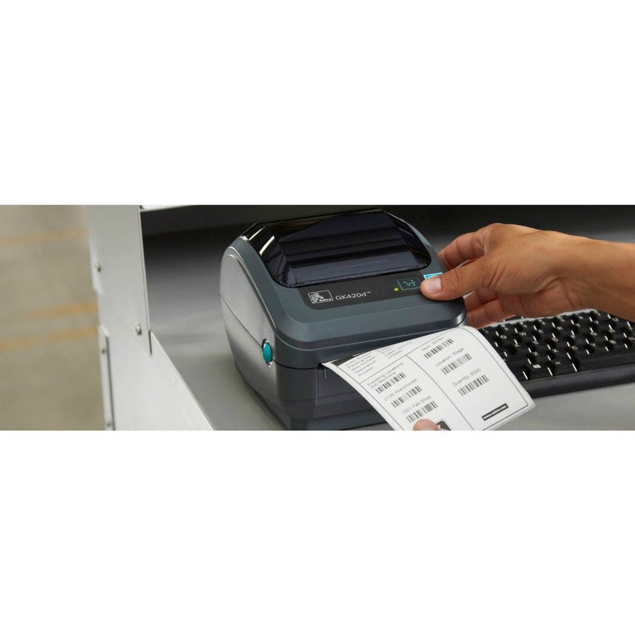 Zebra Gk420D Desktop Direct Thermal Printer - Monochrome - Label Print - Usb - Serial - Parallel