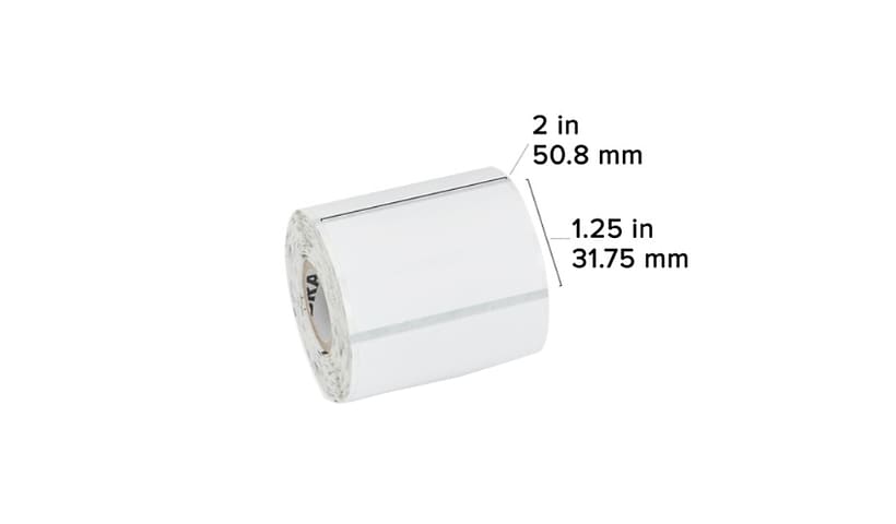 Zebra Label Paper 2 x 1.25in Direct Thermal Zebra Z-Perform 1000D 0.75 in core LD-R2AL5B